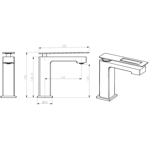 Купить купить смеситель для раковины, boheme q, золото арт. 141-gg