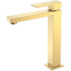 Смеситель для раковины, Boheme Qubic, золото арт. 472-G