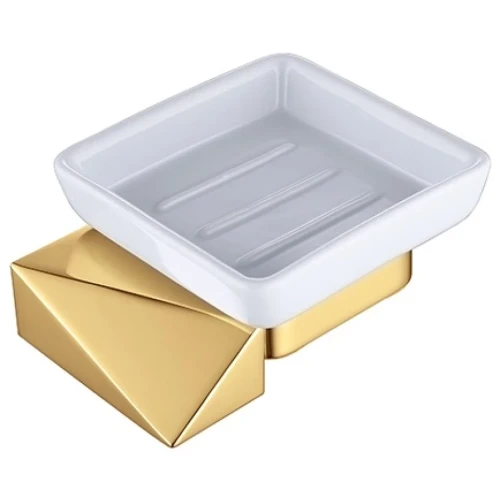 Купить купить мыльница, boheme new venturo, золото, белый арт. 10313-g