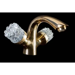 Смеситель для раковины, Boheme Crystal, золото арт. 291-CRST