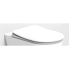 Крышка для унитаза, soft-close, белый глянец, Boheme AVVA арт. 976-W