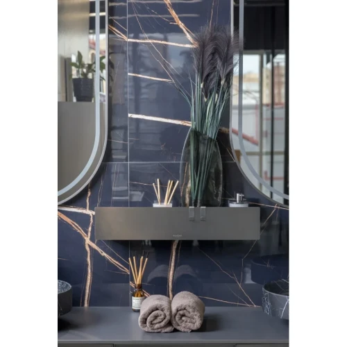 Купить купить металлическая полка, boheme space, оружейная сталь арт. 10966-gm