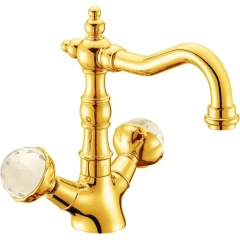 Смеситель для раковины, Boheme Imperiale Presente, золото арт. 332