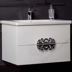 Тумба под раковину, подвесная, Armadi Art NeoArt, white арт. 830-080-WH