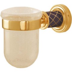 Стакан для зубных щеток, Boheme Murano, золото, шоколад арт. 10904-CH-G