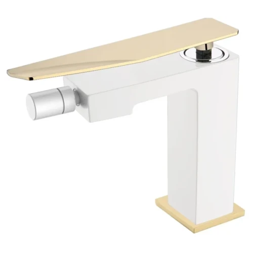 Купить купить смеситель для биде, boheme q, белый, золото арт. 146-wg.2