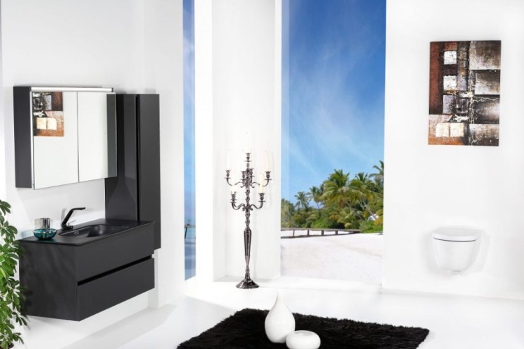 Купить купить шкаф пенал, подвесной, armadi art vallessi, антрацит арт. 836-a matt