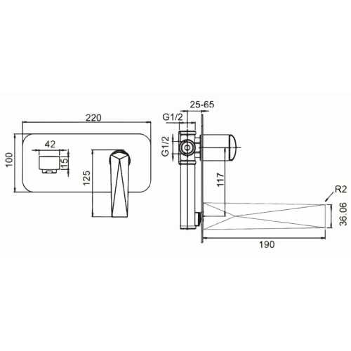 Купить купить смеситель для раковины, boheme venturo, черный, золото арт. 385-b