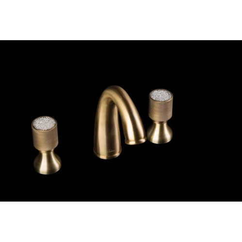 Купить купить смеситель для раковины, boheme royal cristal, бронза арт. 317-royal/crst black