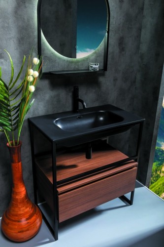 Купить купить консоль под раковину, armadi art loft, черный арт. 893-080