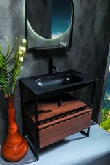 Консоль под раковину, Armadi Art Loft, черный арт. 893-080