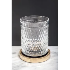 Стакан для зубных щеток, Boheme Murano Cristal, золото арт. 10218