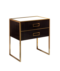 Тумба под раковину, Armadi Art Monaco, черный, золото арт. 867-080-BG