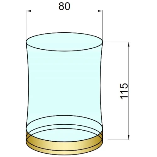Купить купить стакан для зубных щеток, boheme, золото арт. 10212