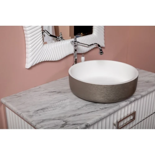 Купить купить раковина, armadi art neoart, серебро, белый арт. 819-sl