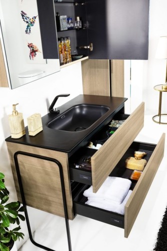 Купить купить зеркальный шкаф с подсветкой, armadi art vallessi, дуб светлый арт. 546-l