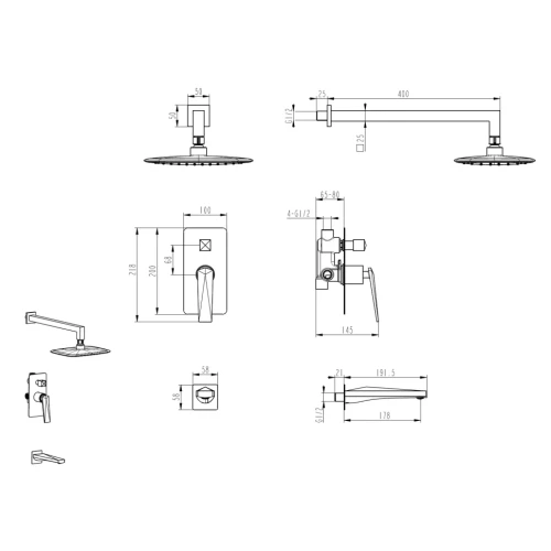 Купить купить душевая система, boheme venturo, хром арт. 374-2