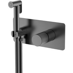 Смеситель гигиенический gun metal c ручкой diamond, Boheme Stick, арт. 127-GM