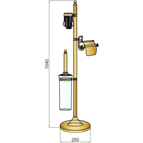 Купить купить напольная стойка, boheme medici, бронза арт. 10613
