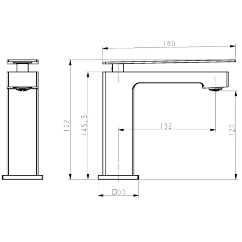 Купить купить смеситель для раковины, boheme q, хром, красный арт. 141-crr