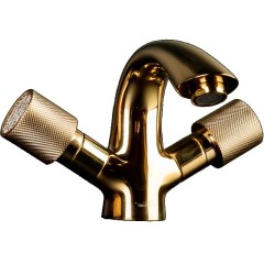 Смеситель для раковины, Boheme Royal Cristal, золото арт. 291-Royal