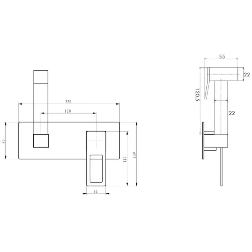 Купить купить гигиенический душ со смесителем, boheme q, черный, синий арт. 147-buw