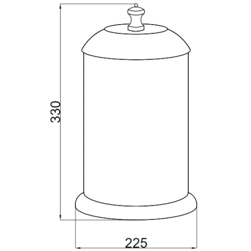 Купить купить ведро для мусора, boheme palazzo bianco, золото арт. 10108