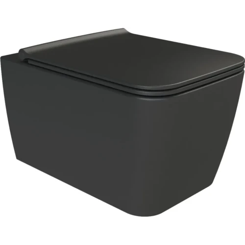 Купить купить унитаз подвесной с сиденьем микролифт, boheme zen, черный арт. 967-set-b