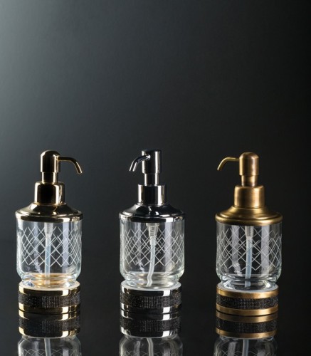 Купить купить дозатор для жидкого мыла, boheme royal cristal, бронза арт. 10929-br-b