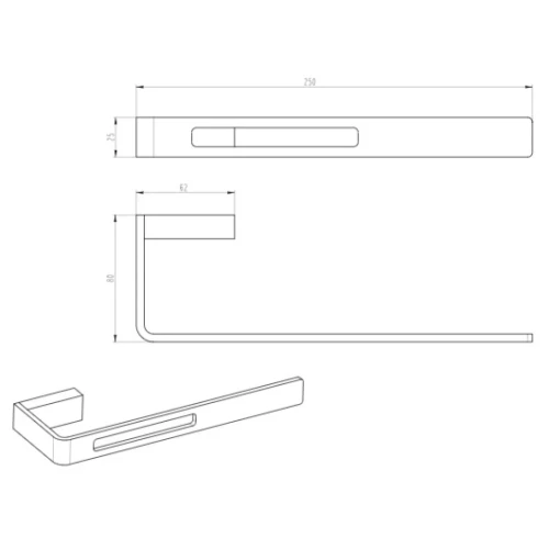 Купить купить полотенцедержатель, boheme q, золото арт. 10945-g