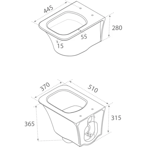 Купить купить унитаз подвесной без сиденья, boheme mirage, белый арт. 965-w