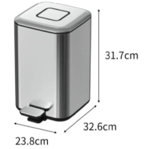 Купить купить ведро для мусора, boheme q, черный арт. 10948-b