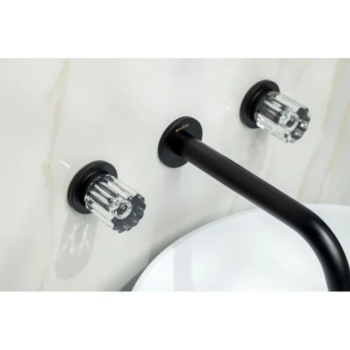 Купить купить смеситель из стены на 3 отв., boheme elegante, 152-2-b-el цвет: черный