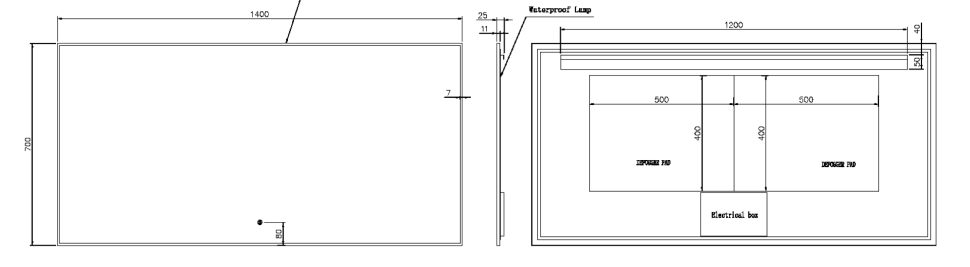 Купить купить зеркало с подсветкой с сенсорным выключателем и подогревом, armadi art modern, золото арт. 543-140-g