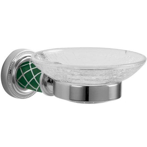 Купить купить мыльница бирюзовая, boheme murano, хром, бирюзовый арт. 10903-gr-cr