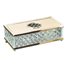 Салфетница, Boheme Murano Cristal, золото арт. 10232