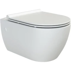 Унитаз подвесной с сиденьем микролифт, Boheme Bianca, белый арт. 963-SET-W