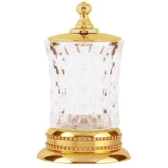 Стакан для ватных дисков, Boheme Imperiale, золото арт. 10415