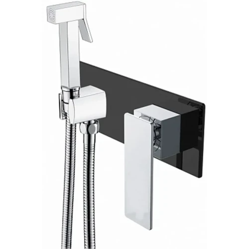Купить купить гигиенический душ со смесителем, boheme q, черный, хром арт. 147-bcr.2