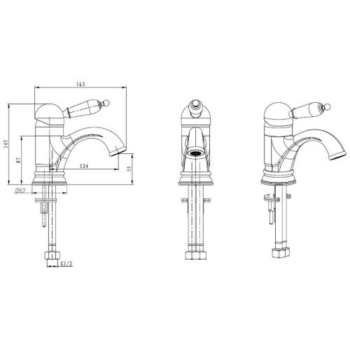 Купить купить смеситель для раковины, boheme tradizionale chromo, хром арт. 261-blс