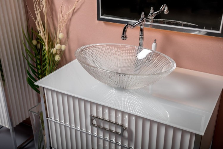 Купить купить тумба под раковину, armadi art monaco, белый, хром арт. 867-080-wcr