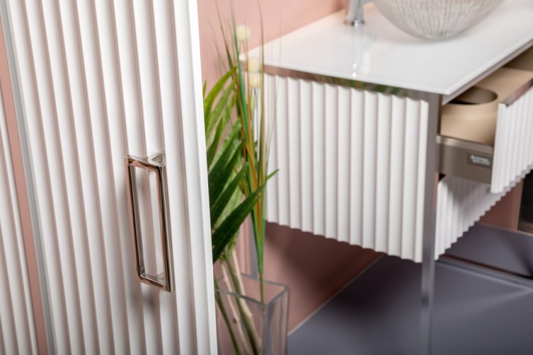 Купить купить тумба под раковину, armadi art monaco, белый, хром арт. 867-080-wcr