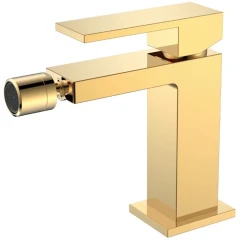 Смеситель для биде, Boheme Qubic, золото арт. 476-G