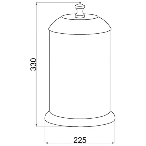Купить купить ведро для мусора, boheme vogue, хром арт. 10188