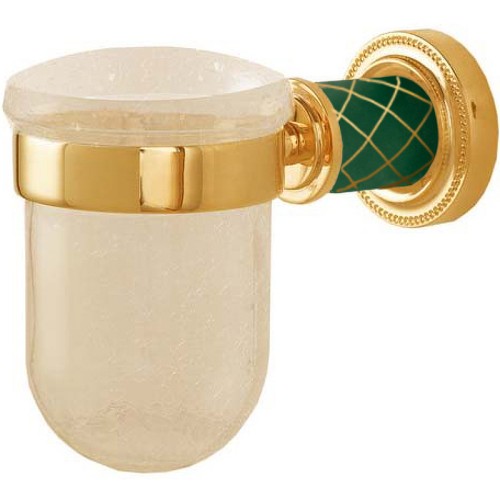 Купить купить стакан для зубных щеток, boheme murano, золото, бирюзовый арт. 10904-gr-g