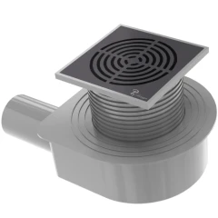 Душевой трап с решеткой, Armadi Art Smart Design, черный арт. 984-15-B