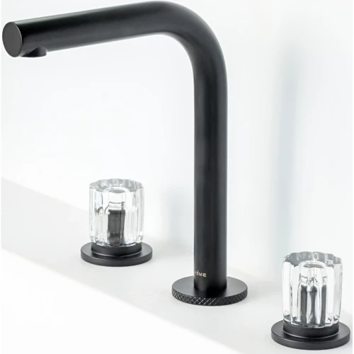 Купить купить смеситель на столешницу на 3 отв., boheme elegante, 152-b-el цвет: черный