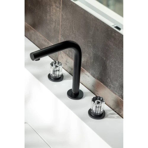 Купить купить смеситель на столешницу на 3 отв., boheme elegante, 152-b-el цвет: черный