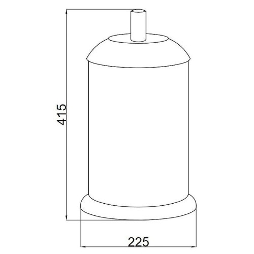 Купить купить ведро для мусора, boheme murano, хром, черный арт. 10914-b-cr