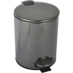 Ведро для мусора, Boheme Uno, оружейная сталь арт. 10426-SGM